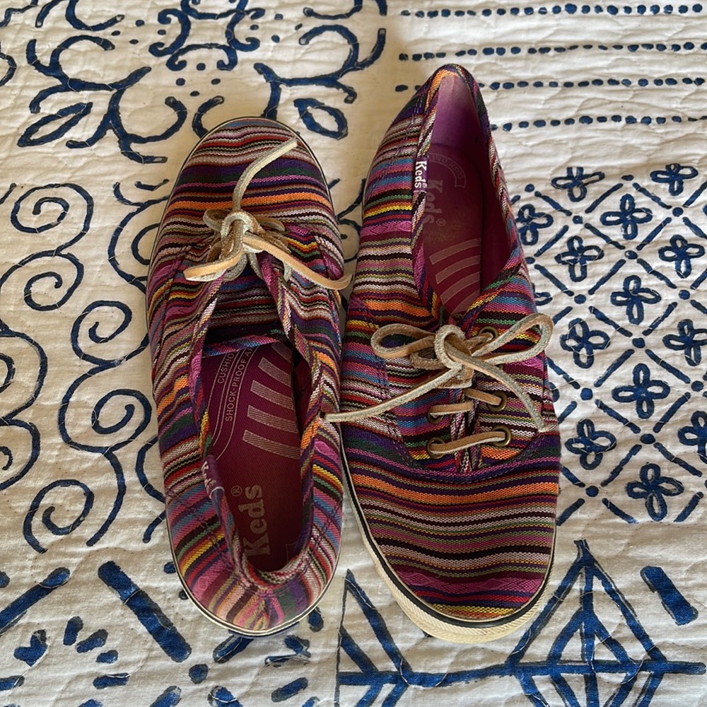 Keds x Madewell Limited Edition Stripe Sneakers - size 6